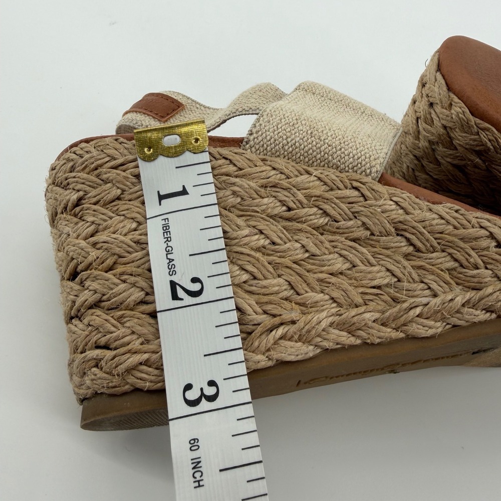 Tommy Bahama Sakura Espadrille Wedge Beige Womens 8.5 M Jute Sandals - Picture 8 of 8